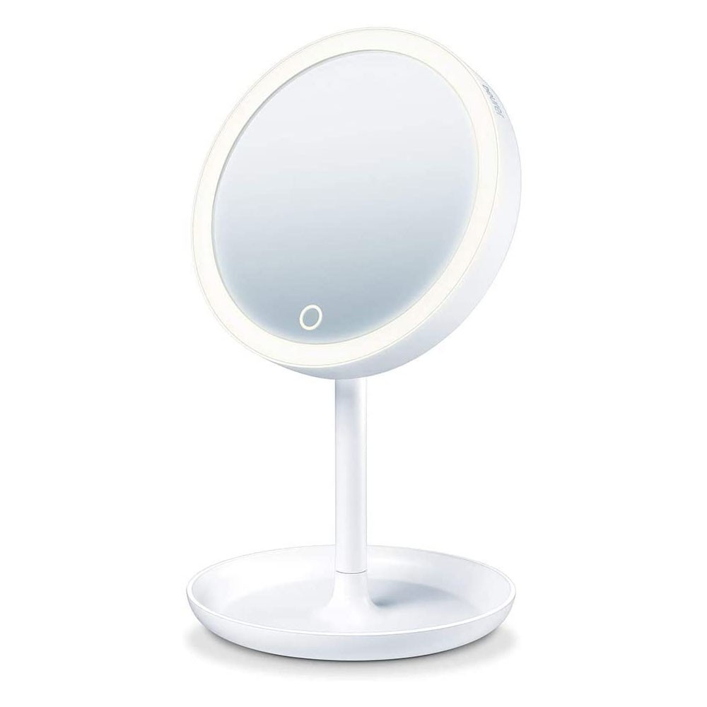 Espejo Montaje en la pared Zoom Espejo de aumento integrado BEURER BS-45  | LED, Blanco